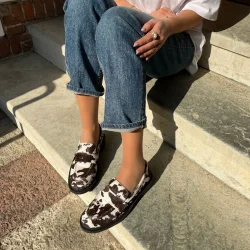 Celina loafer white/brown