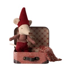 Christmas mouse in suitcase 14-4700