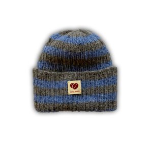 Coffee beanies hue striped pei blue