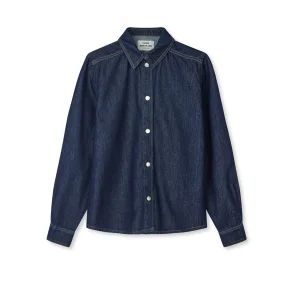Cosy denim crane shirt dark indigo 