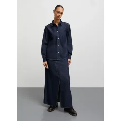 Cosy denim crane shirt dark indigo 
