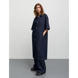 Cosy denim violet dress dark indigo