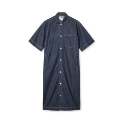 Cosy denim violet dress dark indigo