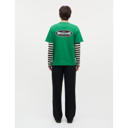 Cotton jersey big logo frode tee verdant green
