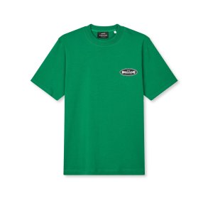 Cotton jersey big logo frode tee verdant green