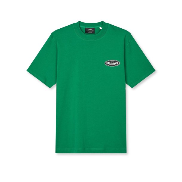 Cotton jersey big logo frode tee verdant green