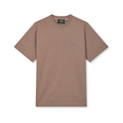 Cotton jersey frode tee walnut