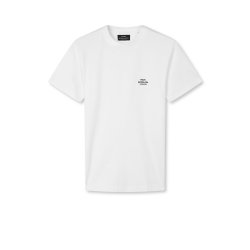 Cotton jersey frode logo tee white