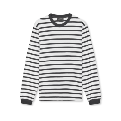 Cotton jersey stripe frode tee ls