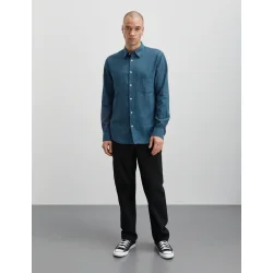 Cotton linen sune shirt sargasso 