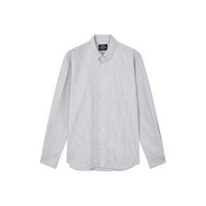 Cotton oxford sune stripe lead gray