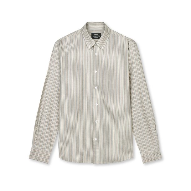 Cotton oxford sune stripe shirt parisian/beech 