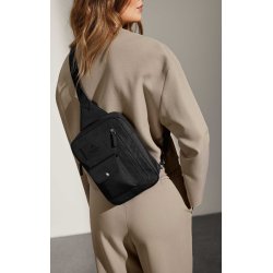 Darla one shoulder black 