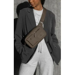 DarlaMGB bum bag monochrome walnut