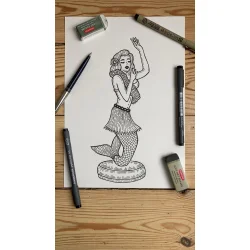 Dashboard hula t-shirt mosstone 