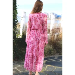 Debbiecras dress pink roses 