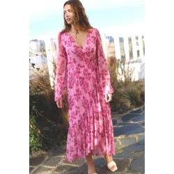 Debbiecras dress pink roses 