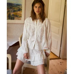 Delphine top off white 