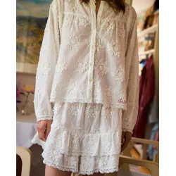 Delphine top off white 
