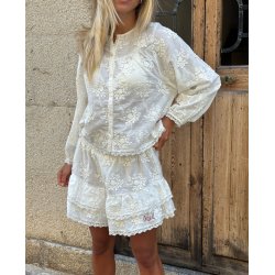 Delphine top off white 