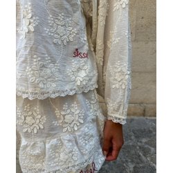 Delphine top off white 