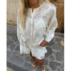 Delphine top off white 