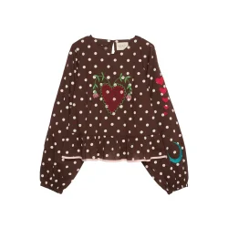 Diana top brown dot