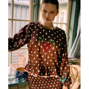 Diana top brown dot