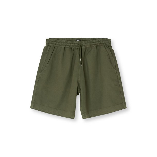 Dyed canvas beach shorts olive nigh