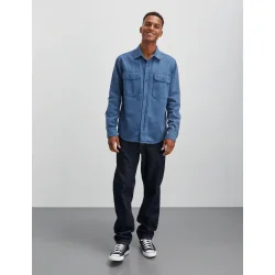 Dyed canvas skyler shirt sargasso 