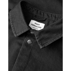 Dyed denim gisla shirt black