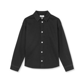 Dyed denim gisla shirt black