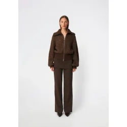 Dyvekemd cardigan seal brown