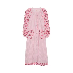 Elin dress red stripes 
