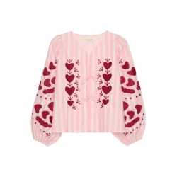 Elisabeth top rose stripes