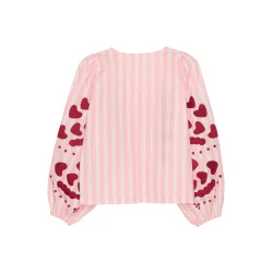 Elisabeth top rose stripes