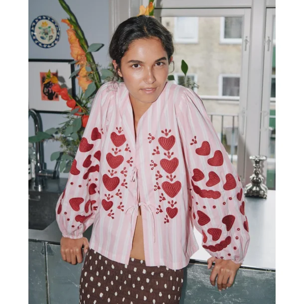 Elisabeth top rose stripes