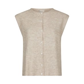 Everest knit vest po sand melange 