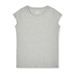 Fine jersey teasy tee light grey 