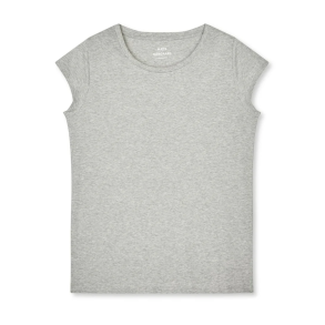 Fine jersey teasy tee light grey 