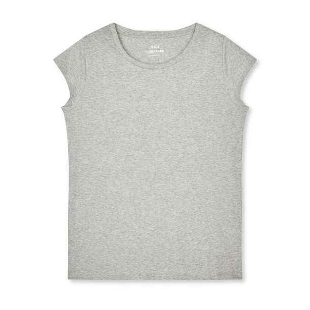 Fine jersey teasy tee light grey 