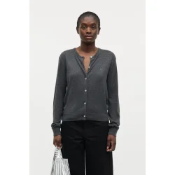 Fine merino charlot cardigan grey