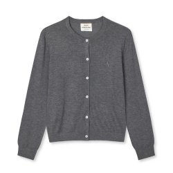 Fine merino charlot cardigan grey