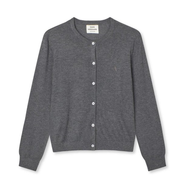Fine merino charlot cardigan grey