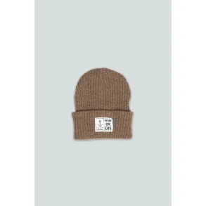 Fish or die beanie light brown