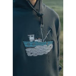 Fishing vessel hoodie blueberry 