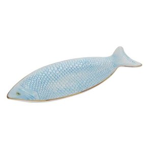 Fiske fad turkis 50x20 cm  