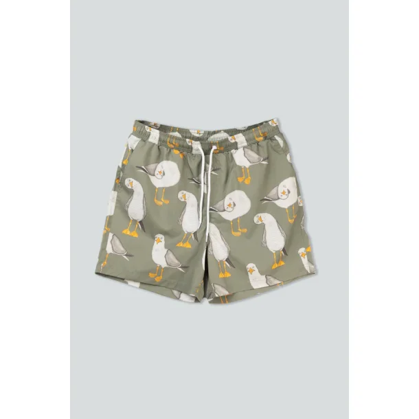 Flipping the bird swim shorts 