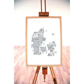 Flottryk Danmark 50x70