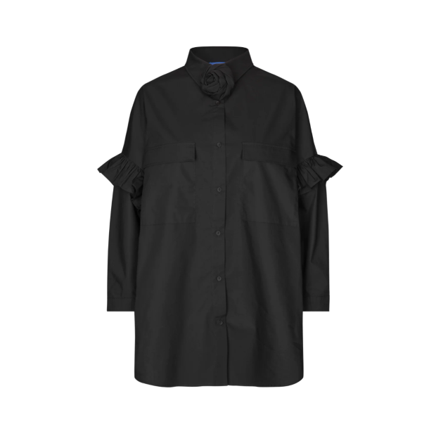 Flowercras shirt black C2174